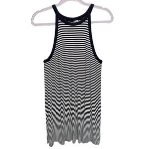 Old Navy Rayon Viscose Knit Striped Mini Baby Tee Dress